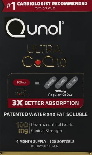 Qunol CoQ10 100mg Softgels, Ultra CoQ10 100mg, 3x Better Absorption, Antioxidant QunolBuy Supplements Australia
