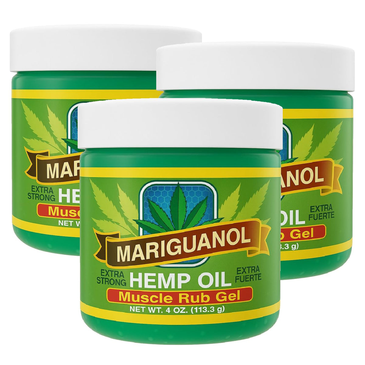 Mariguanol Extra Strong Muscle Rub Gel with Hemp Oil, Menthol & Camphor – Cooling, Fast-Absorbing Topical Gel for Post-Workout Active Lifestyles – Net Wt. (4 Ounce (Pack of 3)) MARIGUANOLBuy Supplements Australia