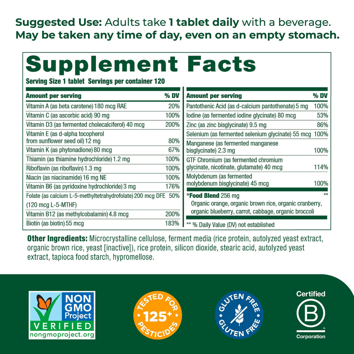 MegaFood Women's 55+ One Daily Multivitamin for Women with Vitamin A, Vitamin C MegaFoodBuy Supplements Australia