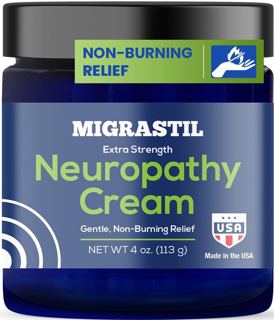 Basic Vigor Migrastil Extra Strength Neuropathy Cream (4 oz) and PainBlock Roll-On (3 oz) Bundle - Maple Wellness Supplements