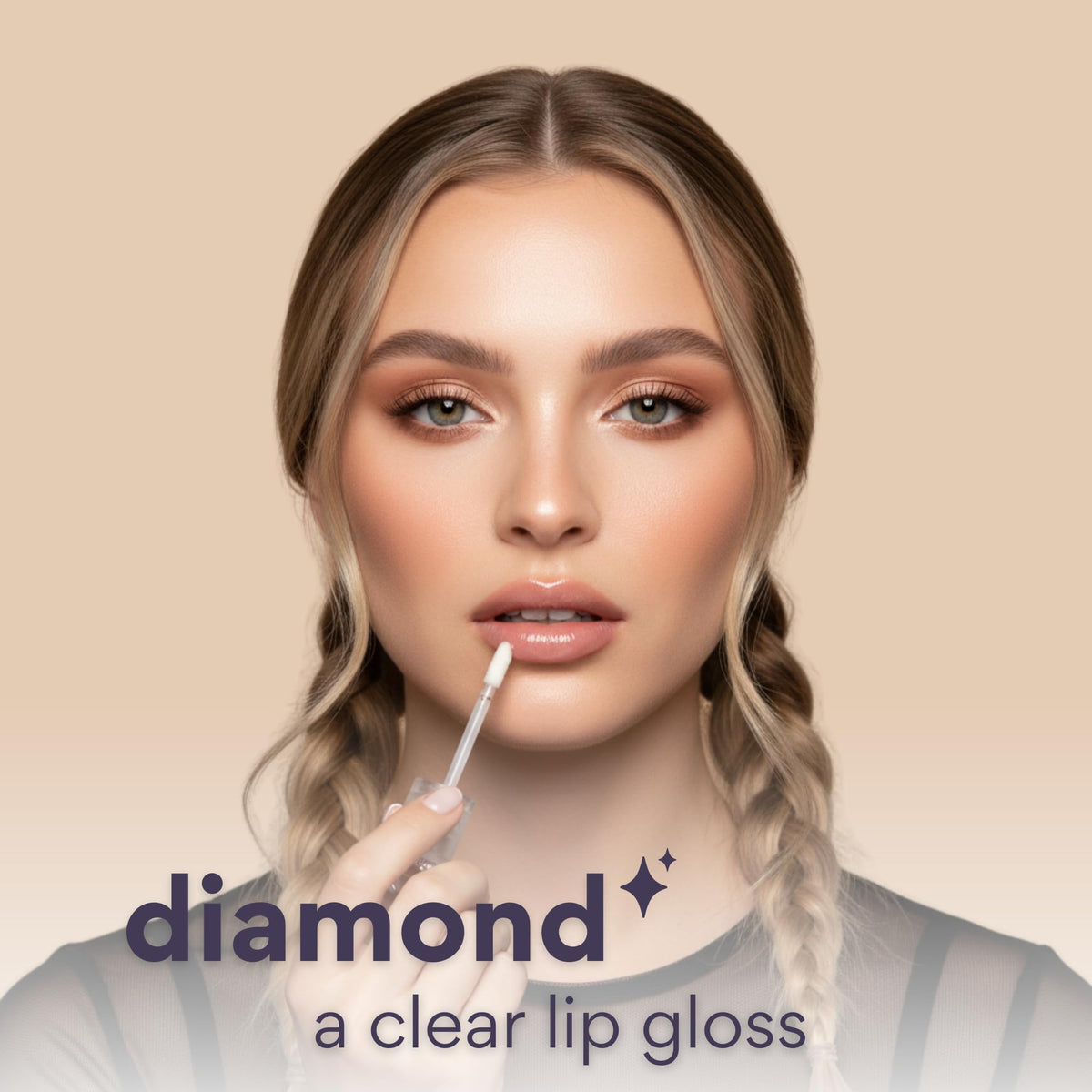 dearcloud Jelly Wave Lush Lip Oil – Clear Lip Gloss and Lip Gloss for Women - Korean skincare essential – Lip Oil for Women with Collagen - Diamond (0.13 oz) - Maple Wellness Supplements