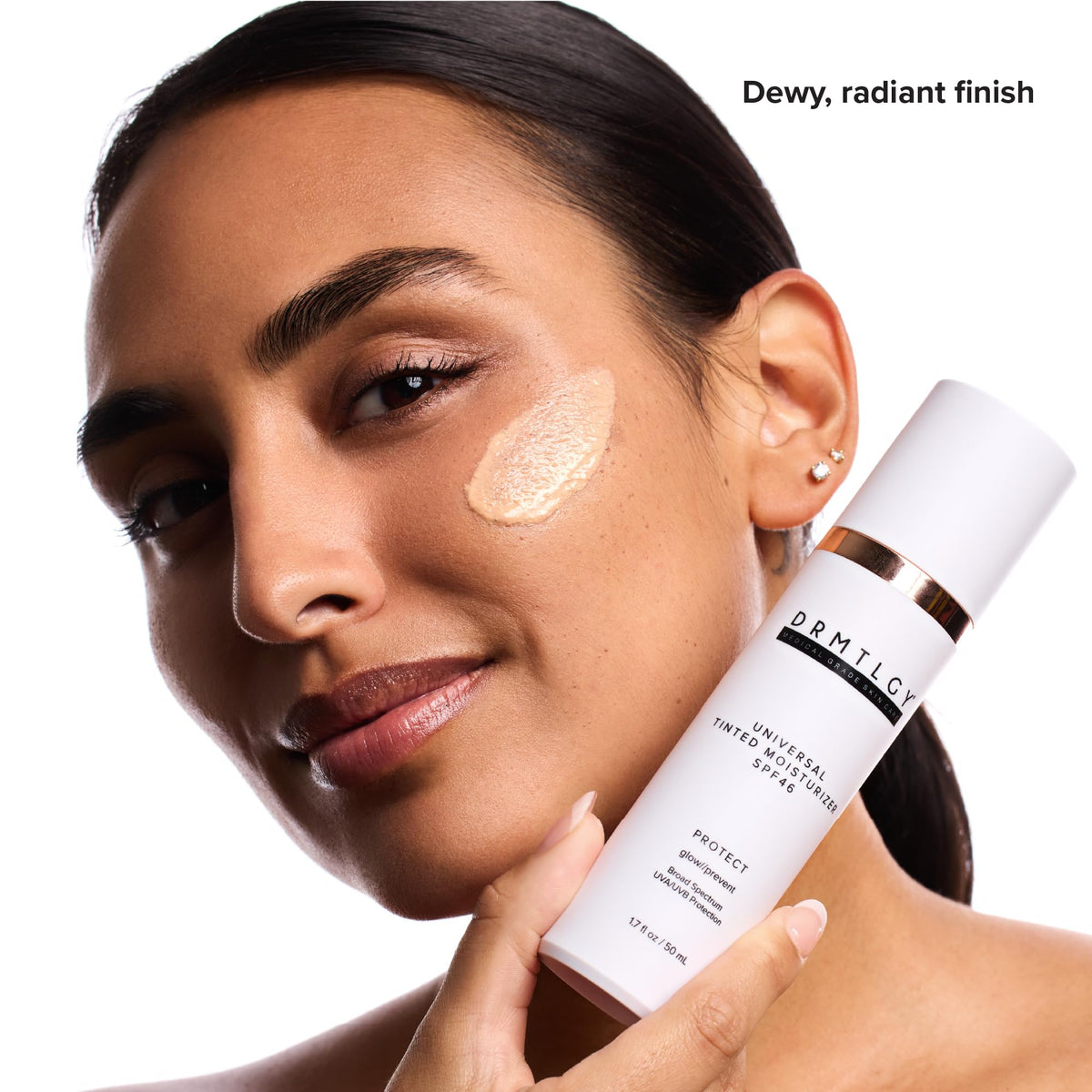 DRMTLGY Universal Tinted Moisturizer SPF 46 – Hydrating Dewy Tinted Sunscreen for Face with Zinc Oxide - Maple Wellness Supplements