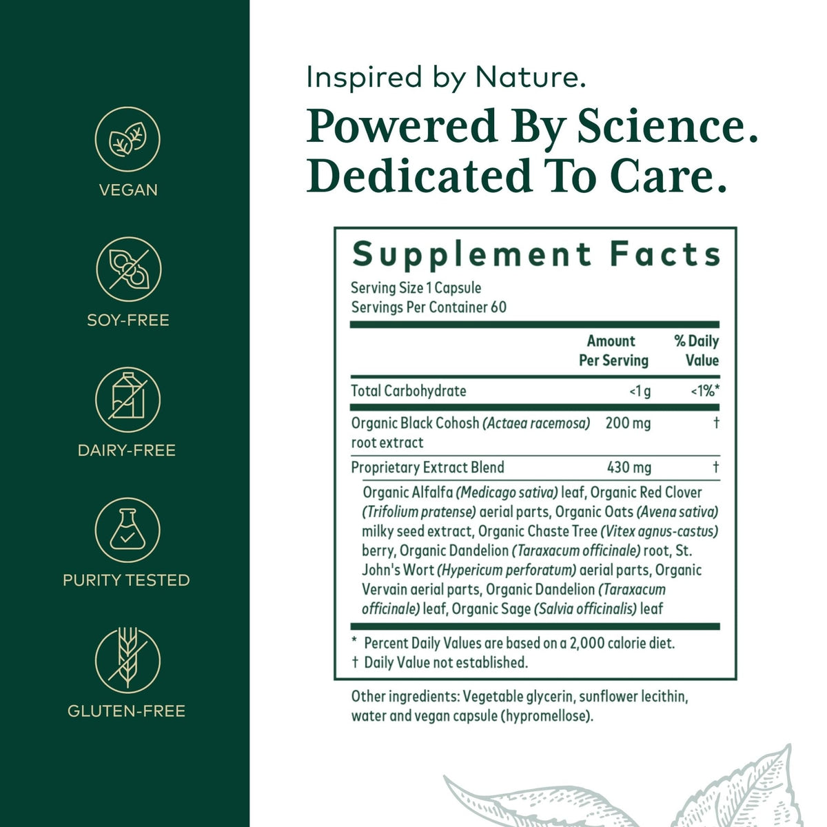 GAIA HERBS PRO Female Support Formula - Supports Healthy PMS & Menopause Fluctuations with Alfalfa Leaf, Black Cohosh Root Extract, Dandelion Root & More* - Vegan - 60 Liquid Phyto-Caps (60 Servings) - Maple Wellness Supplements