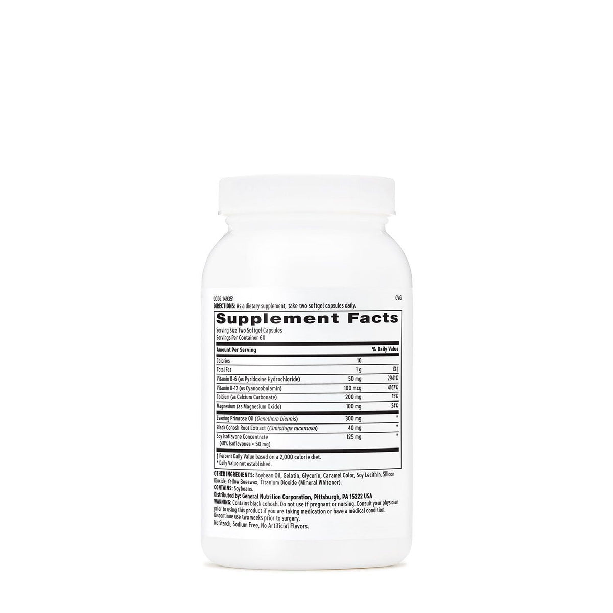 GNC Women's Phytoestrogen Formula, Supports Hormone and Mood Balance Plus Increased Energy, Targeted Relief for Menopause Symptoms, Daily Supplement, 120 Softgels - Maple Wellness Supplements