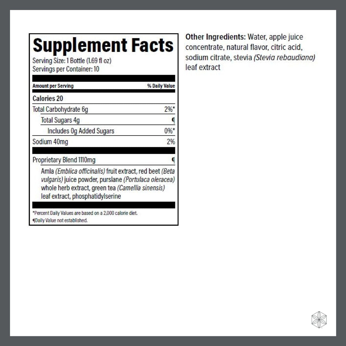 Isagenix Nootropic Elixir- Brain Health & Focus Supplement - Liquid Supplement with Green Tea Extract to Support a Healthy Mindset - 1.69 Oz Bottles (10 Count) - Maple Wellness Supplements