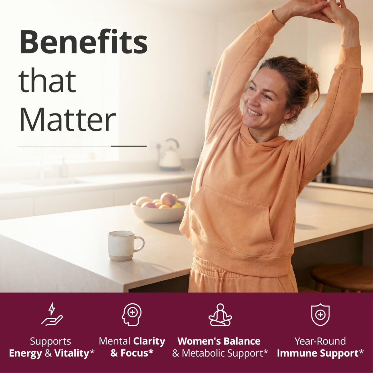 Multivitamin for Women with Vitamins and Minerals for Energy, Focus and Immune Health – Premium Daily Womens Multivitamins - Maple Wellness Supplements