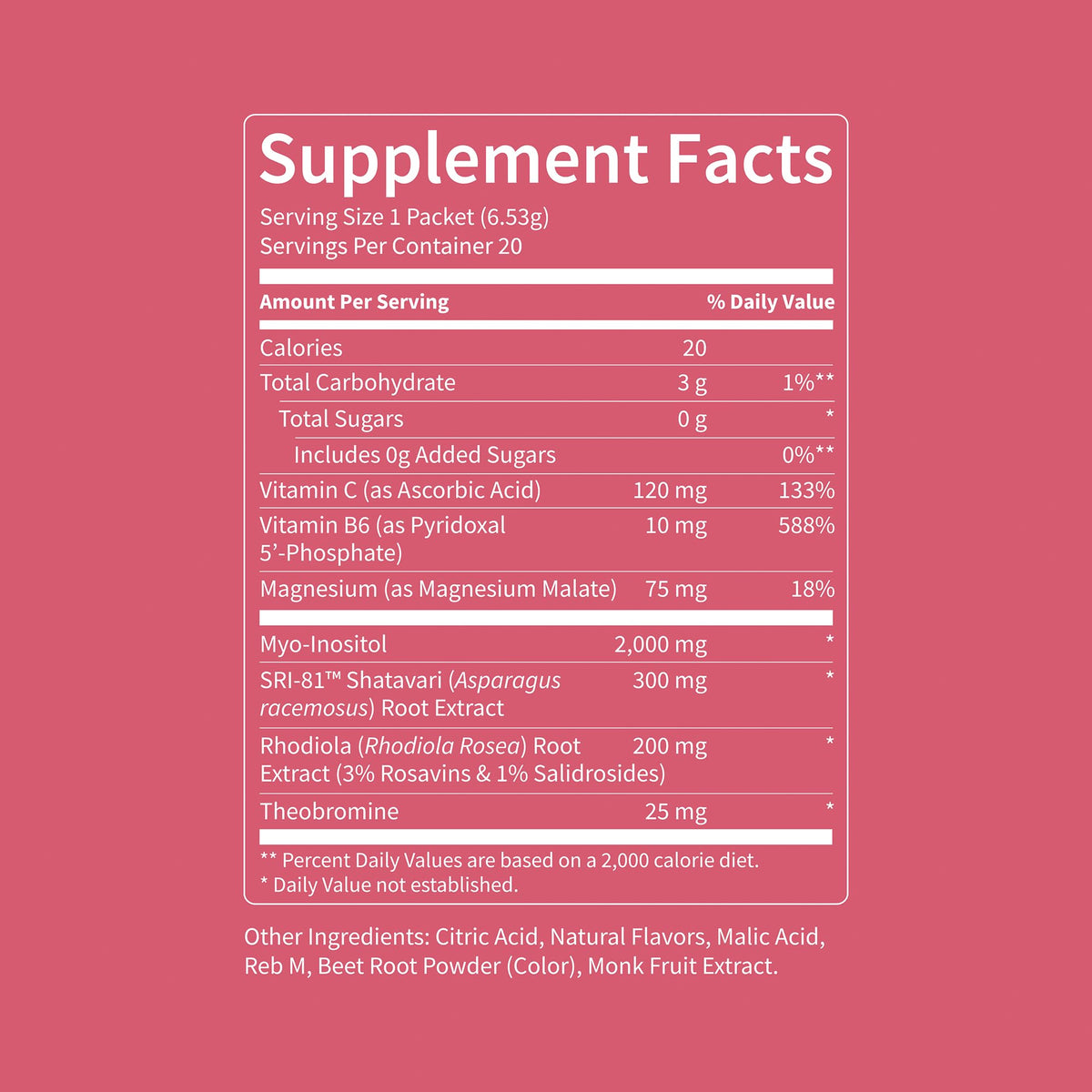 Nello Superbalance Hormonal Support Drink Mix, SRI-81 Shatavari, Myo-Inositol, Rhodiola Rosea, Vitamin C, Magnesium, Theobromine - Maple Wellness Supplements