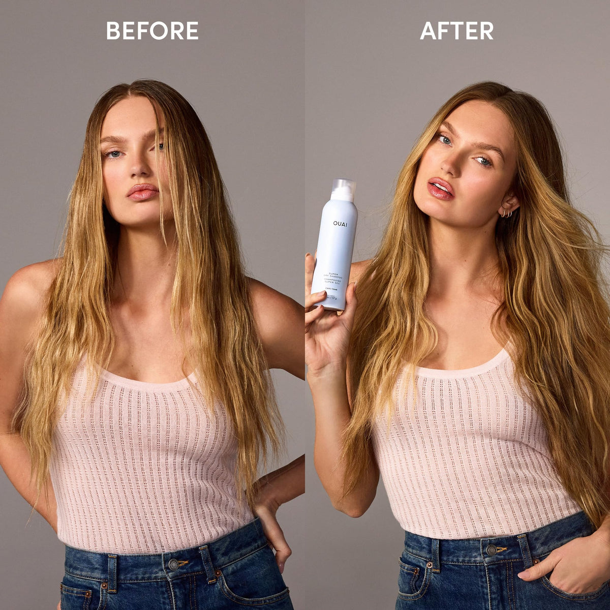 OUAI Super Travel Size Dry Shampoo - Volumizing Dry Shampoo - Absorbs Oil, Dirt & Sweat - Blends Seamlessly into Hair with Zero Residue & Enriched with a Long-Lasting Scent - Cape Town (2 oz) - Maple Wellness Supplements