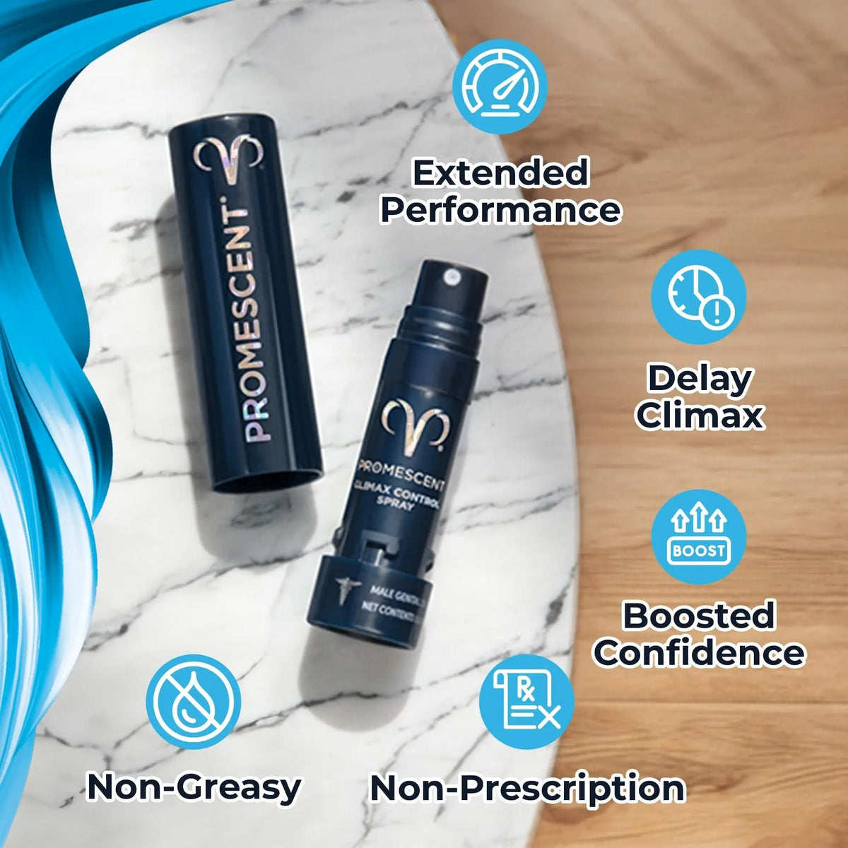 Promescent Prolonging Delay Spray for Men Unique Topical Lidocaine Formula for Better and Maximized Sensation and Climax (3 Travel Size Pack) - Size 2.6 ml - Maple Wellness Supplements
