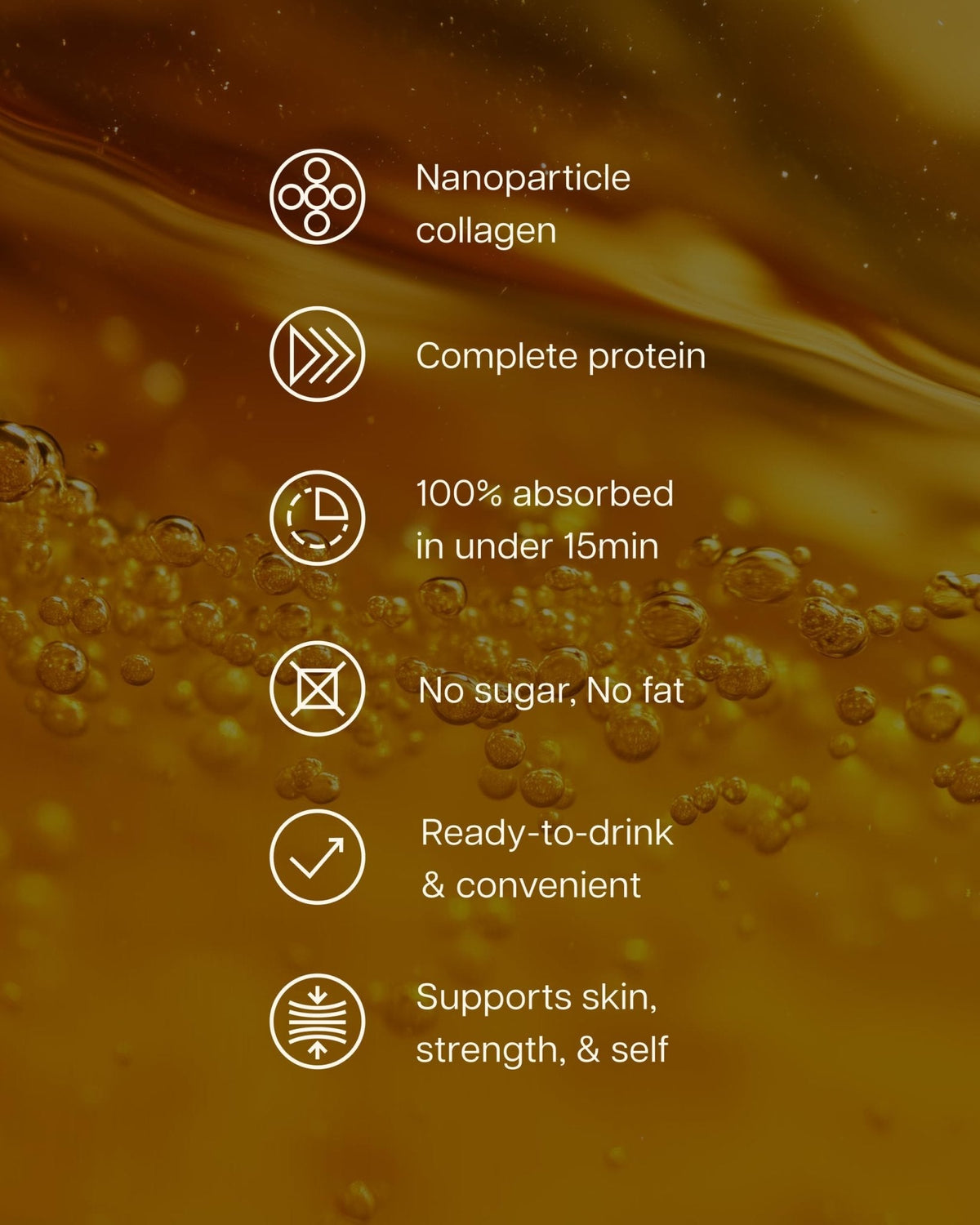 ProT Gold Liquid Collagen Protein Shot, Support for Hair, Nails and Skin, 17g, Nano Hydrolyzed & Grass Fed with Amino Acids, Sugar Free, Gluten Free, - Maple Wellness Supplements