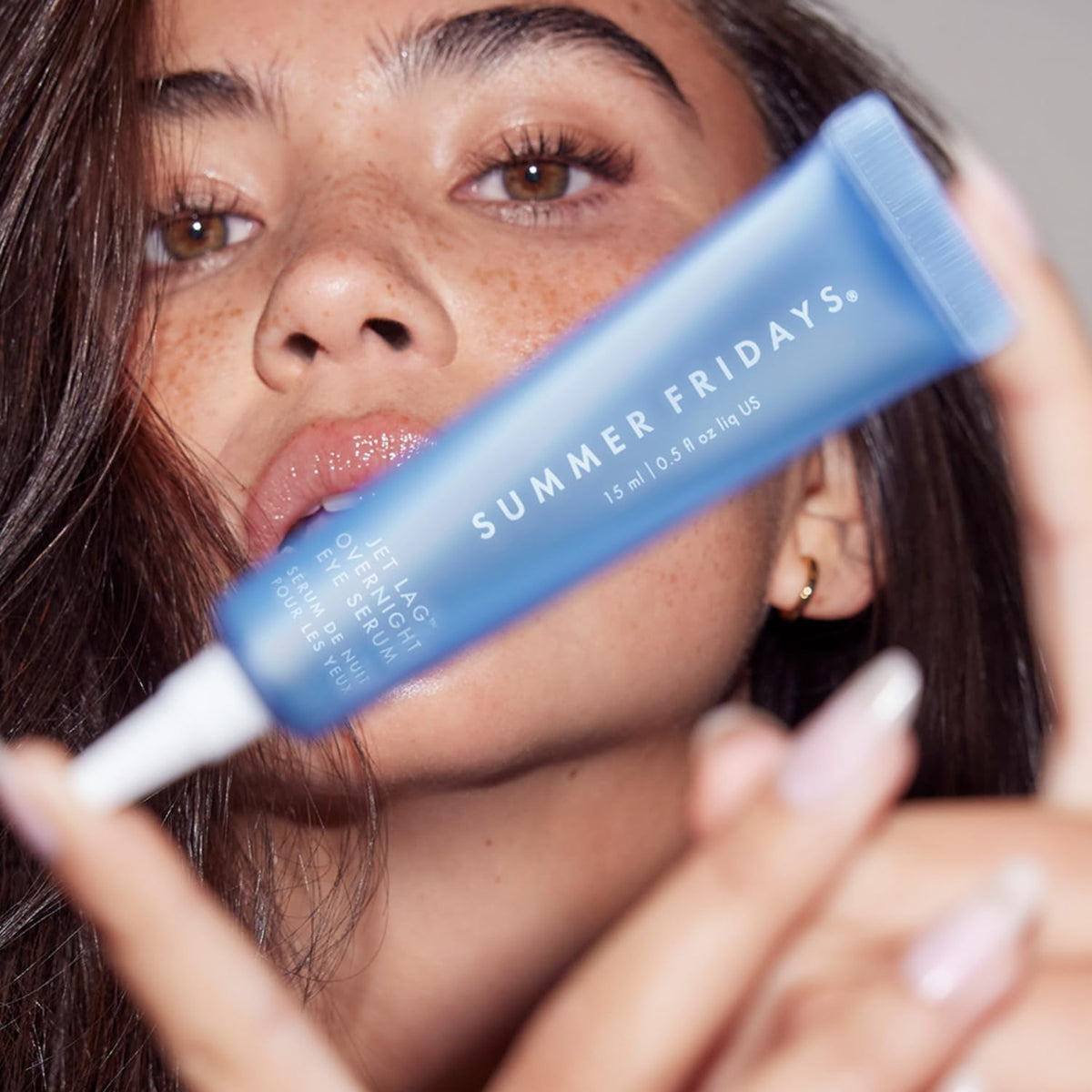 Summer Fridays Jet Lag Overnight Eye Serum - Nourishing Undereye Treatment for Dark Circles - Helps to Hydrate, Smooth, Firm & Depuff - Enriched with Glycerin to Lock in Moisture (0.5 Fl Oz) - Maple Wellness Supplements