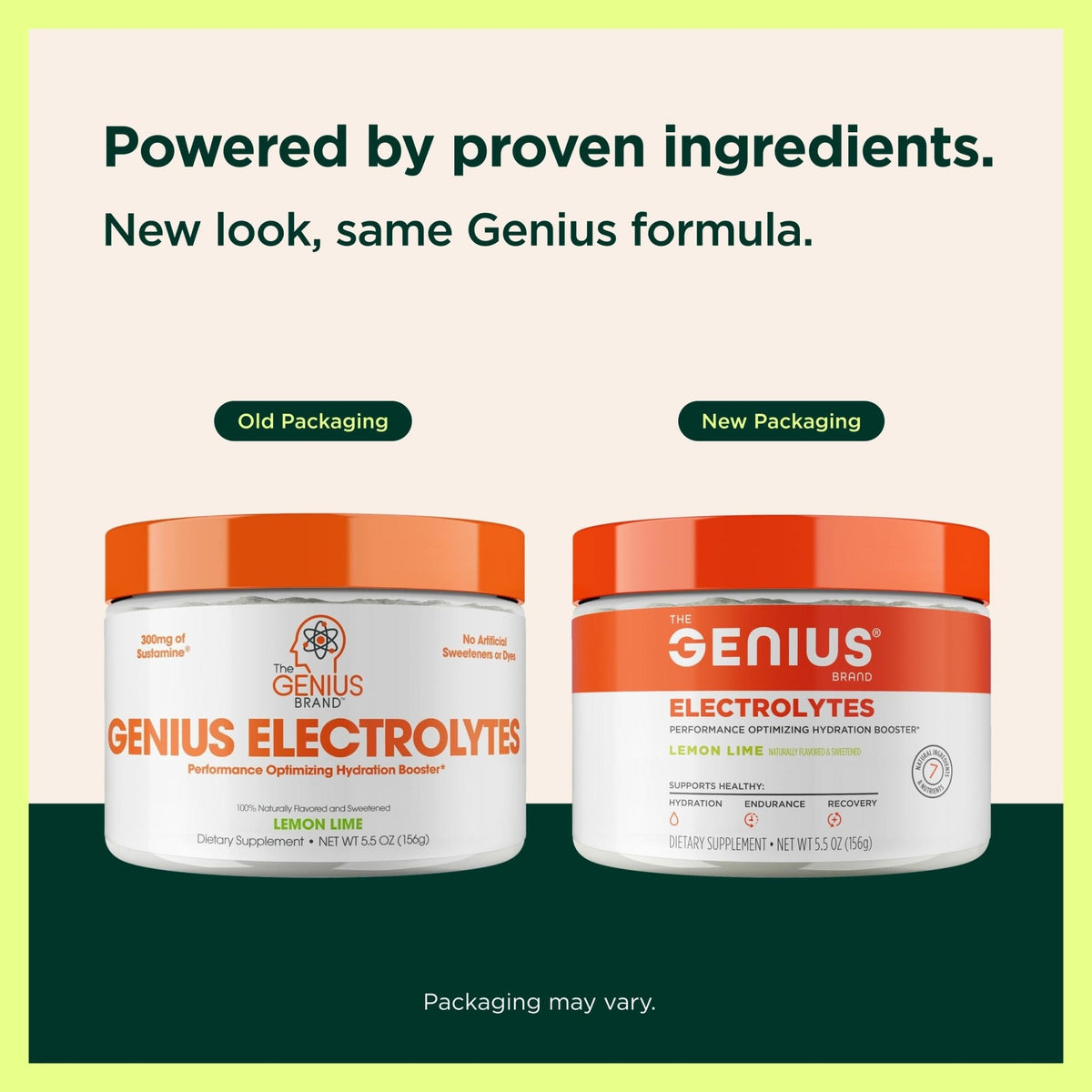 The Genius Brand Genius Electrolytes - Electrolyte Powder for Active Lifestyles - Supports Hydration, Energy, Endurance, Muscle Growth & Recovery - Lemon Lime - 30 Servings - Maple Wellness Supplements