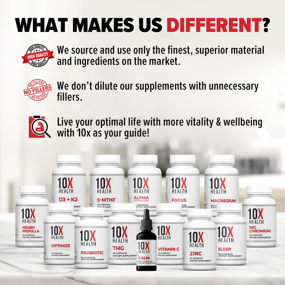 10X Health Magnesium Supplements - High-Absorption Magnesium Citrate for Sleep, Muscle & Nerve Support - Maple Wellness Supplements