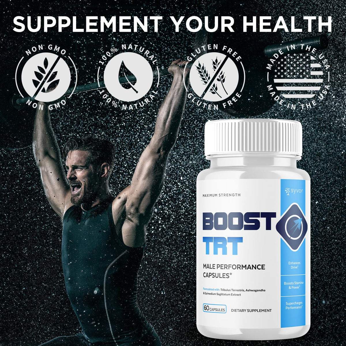 (2 Pack) Boost TRT Capsules, Official BoostTRT Capsules with All Natural Ingredients, Advanced Health & Wellness Support Formula with Max Strength Premium Active Lifestyle Vitamins (120 Capsules) - Maple Wellness Supplements