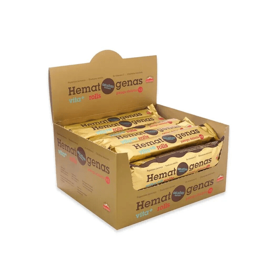 20x Hematogen Vita Rolls Classic Chocolate with Vitamin C 65g - Full Box - Maple Wellness Supplements