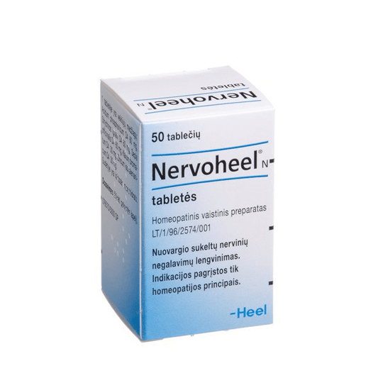 2x 50 Nervoheel N Homeopathic Tablets, N50, nervous disorders, fatigue - Maple Wellness Supplements