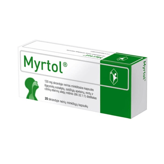 2x/20Tablets Myrtol 120mg/Chronic Bronchitis and Acute Sinusitis Treatment - Maple Wellness Supplements
