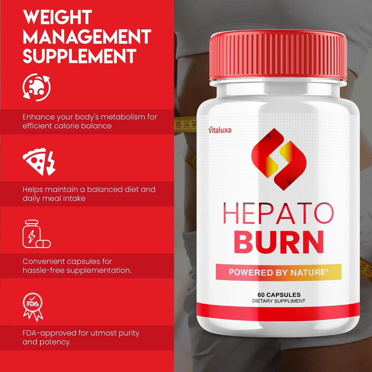 (3 Pack) Hepato Burn Capsules - HepatoBurn Supplement Pills Advanced Formula Wait Premium Blend All Natural Loss Support for Men Women, Hepataburn Reviews Maximum Strength Burner Health (180 Capsules) - Maple Wellness Supplements