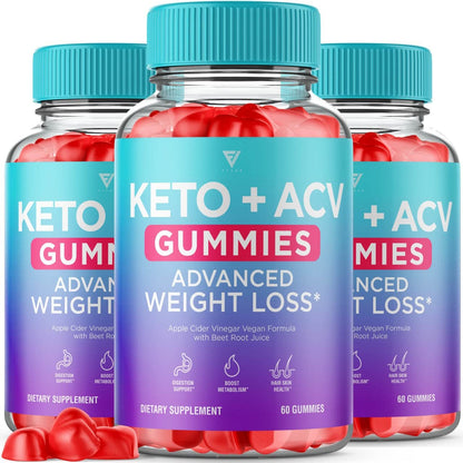 (3 Pack) Keto ACV Gummies Advanced Weight Loss Supplement, ACV Keto Gummies Belly - Maple Wellness Supplements