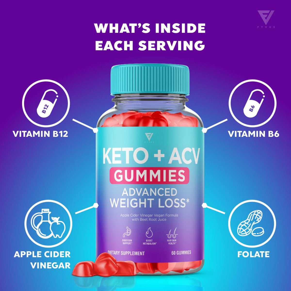 (3 Pack) Keto ACV Gummies Advanced Weight Loss Supplement, ACV Keto Gummies Belly - Maple Wellness Supplements