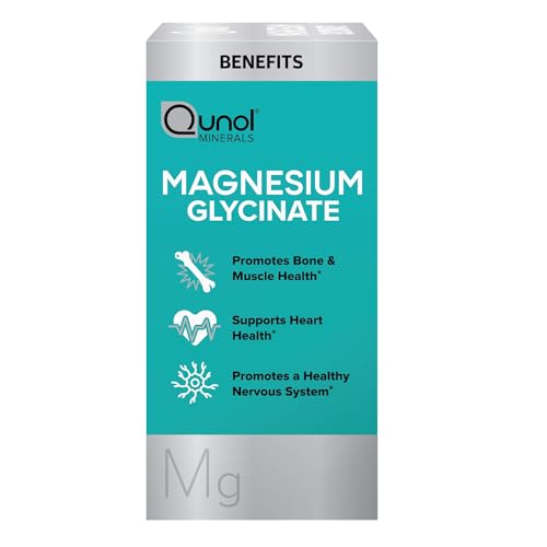 Qunol Magnesium Glycinate 300mg, 100% Glycinate Chelated Magnesium Supplement, 150ct Tablets - OmniHealth US