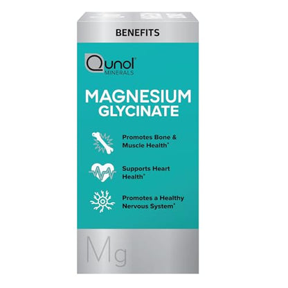 Qunol Magnesium Glycinate 300mg, 100% Glycinate Chelated Magnesium Supplement, 150ct Tablets - OmniHealth US