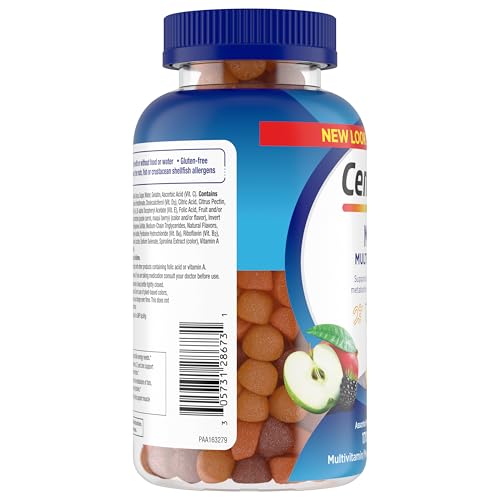 Centrum MultiGummies Gummy Multivitamin for Men, Multivitamin/Multimineral Supplement with Selenium, Antioxidants and Vitamin D3 - OmniHealth US