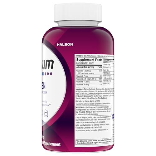 Centrum Multivitamin for Women, Multimineral Supplement with Iron, Vitamin D3, B Vitamins and Antioxidant Vitamins C and E, Gluten Free - OmniHealth US