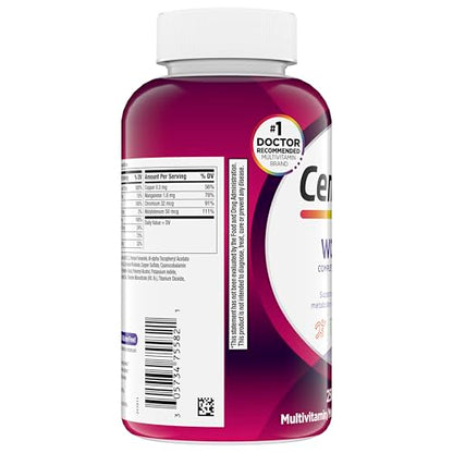 Centrum Multivitamin for Women, Multimineral Supplement with Iron, Vitamin D3, B Vitamins and Antioxidant Vitamins C and E, Gluten Free - OmniHealth US