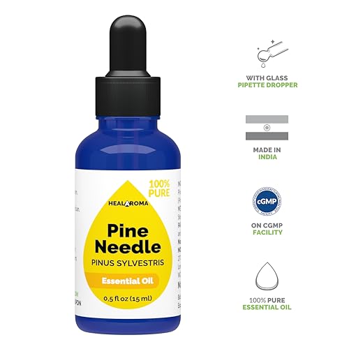 Pine Needle Essential Oil 15 ml - 0.5 oz - Pure & Natural - with Pipette Dropper MONOHERBBuy Supplements Australia