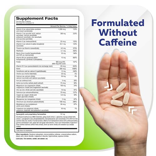 Focus Factor Adults Extra Strength, 120 Count - Brain Supplement for Memory, Concentration and Focus - Complete Multivitamin with DMAE - OmniHealth US