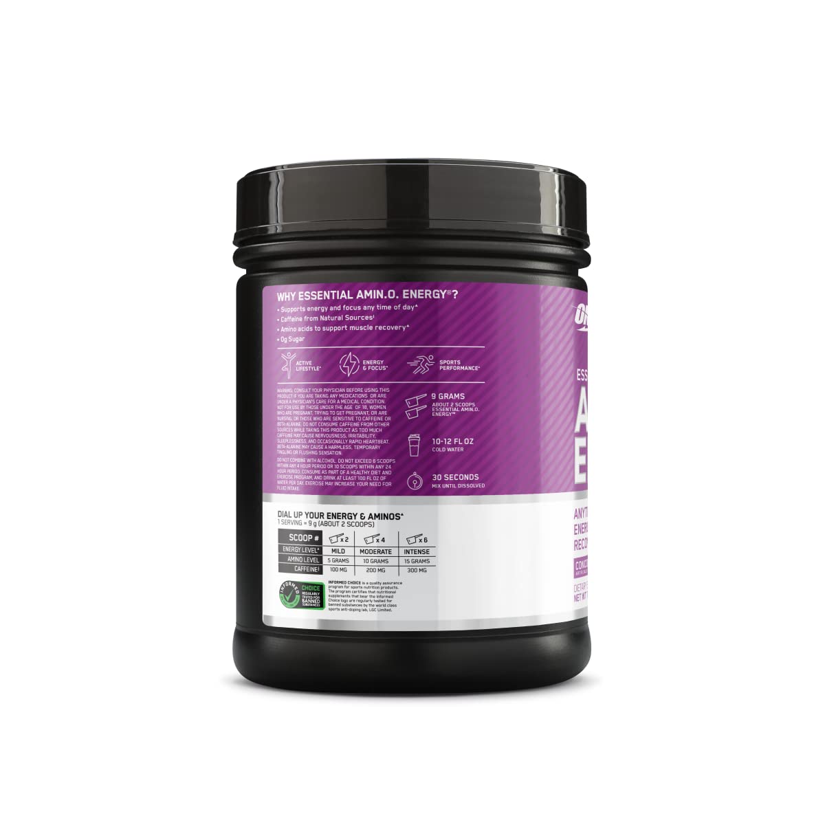Optimum Nutrition Amino Energy - Pre Workout with Green Tea, BCAA, Amino Acids, Keto Friendly, Green Coffee Extract, Energy Powder - OmniHealth US