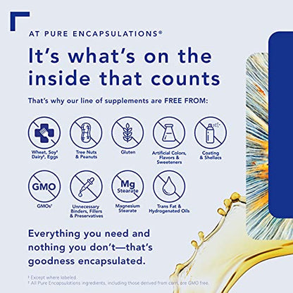 Pure Encapsulations Zinc 30 mg - Highly Absorbable - 60 Capsules