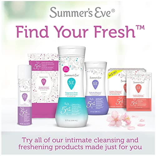 Summer's Eve Sheer Floral Daily Refreshing Feminine Wipes, Removes Odor, pH balanced Summer's EveBuy Supplements Australia