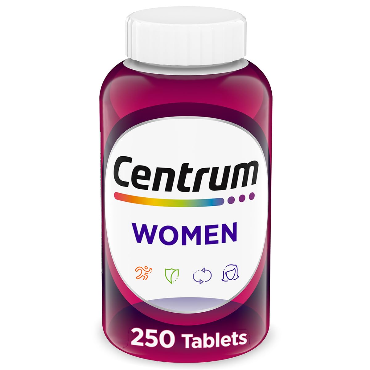 Centrum Multivitamin for Women, Multimineral Supplement with Iron, Vitamin D3, B Vitamins and Antioxidant Vitamins C and E, Gluten Free - OmniHealth US