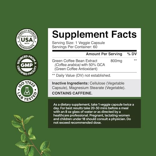 Green Coffee Bean Extract for Weight Loss Dietary Supplement Maximum Strength Vitamins Natures CraftBuy Supplements Australia