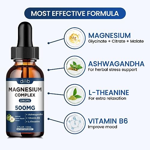 Triple Magnesium Complex Supplement-Magnesium Glycinate, Citrate, Malate Liquid dilibBuy Supplements Australia