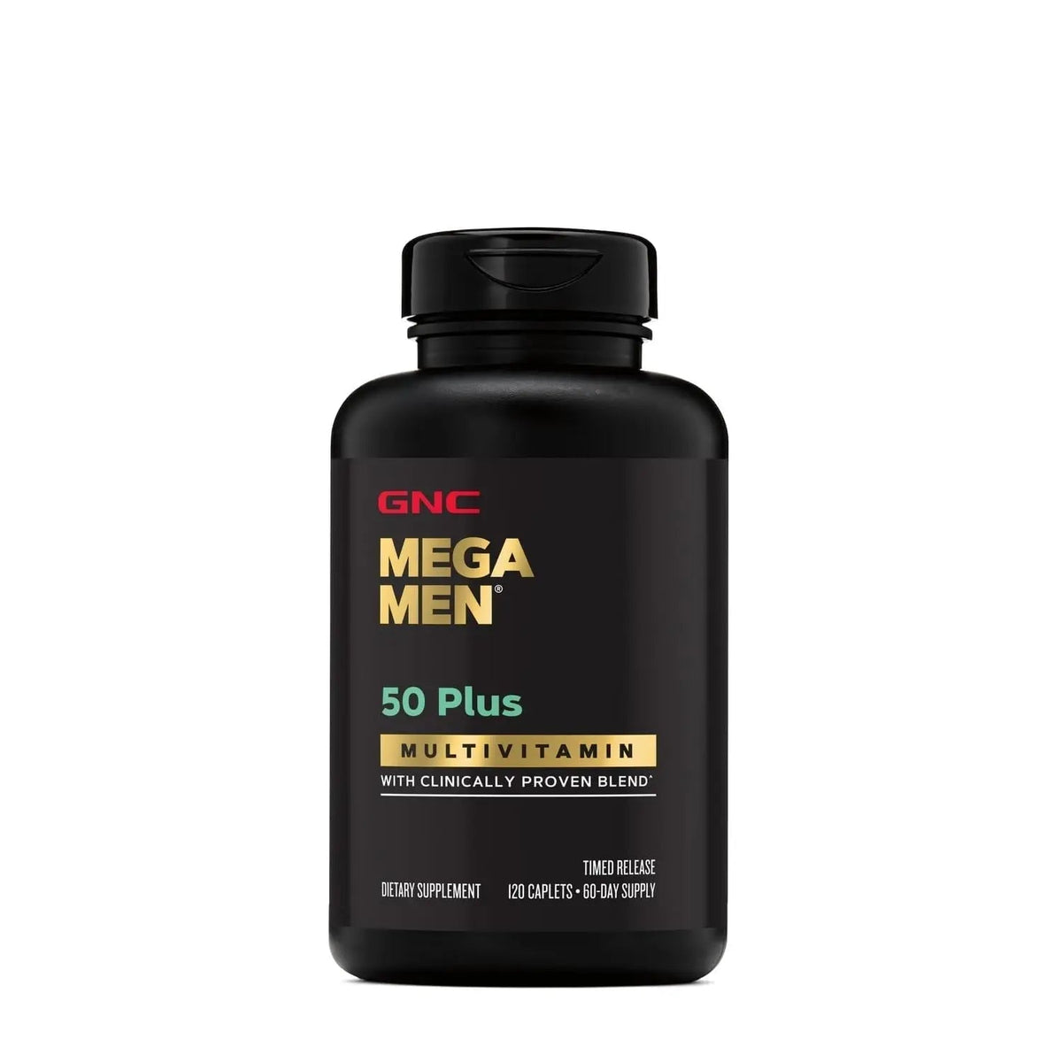 GNC Mega Men 50 Plus Multivitamin | Antioxidants | Heart Health | Prostate and Circulatory Support | 120 Count GNCBuy Supplements Australia