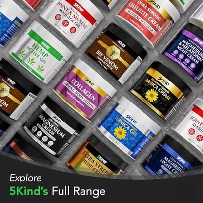 5kind Extra Strong Arnica Cream for Bruising and Swelling 10.1 Fl Oz - Arnica Bruise Cream Extra Strength Fast Healing Thin Skin - High Concentration Arnica Montana Extract for Bruises-Natural Formula - Maple Wellness Supplements