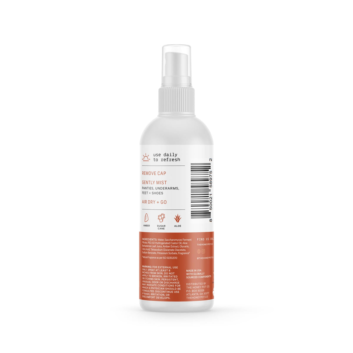 The Honey Pot Company - Refreshing and Restorative Panty and Body Plant-Derived Deodorant Spray The Honey Pot CompanyBuy Supplements Australia