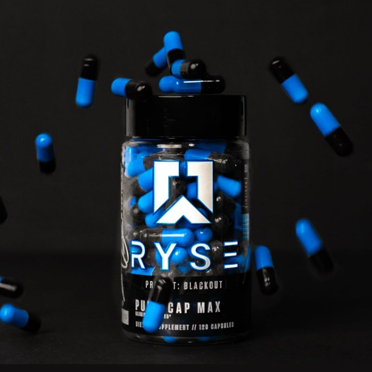 RYSE Up Supplements Project Blackout Pump Cap Max | Stimulant Free Pump Formula RYSE Up SupplementsBuy Supplements Australia