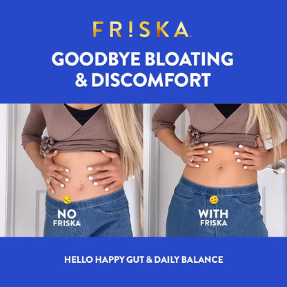 FRISKA Women’s Daily Digestive Enzyme and Probiotics Supplement, Advanced Natural Support for Female Digestive Health, Fights Bloating, Eases Digestion - OmniHealth US