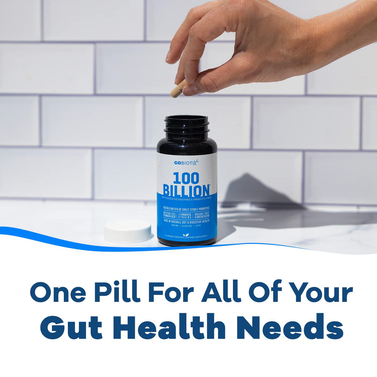 100 Billion - Probiotics and Prebiotics Supplement Pills - Digestive Enzymes and Prebiotic GOBIOTIXBuy Supplements Australia