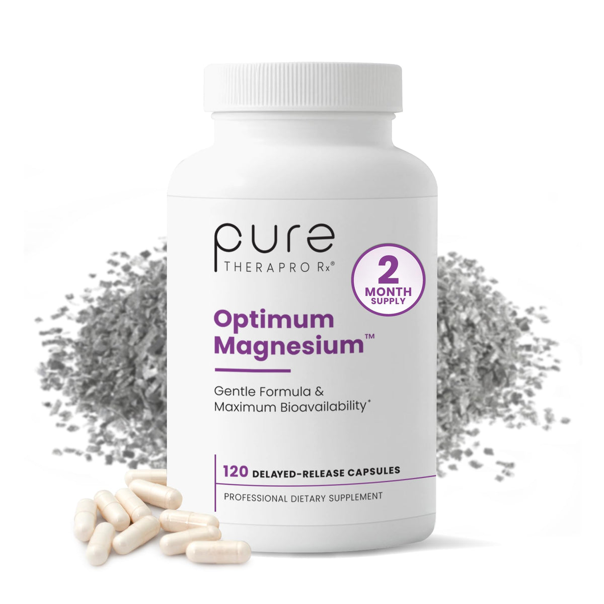 Pure TheraPro Rx Optimum Magnesium Lysinate Glycinate & Di-Magnesium Malate, Made in USA | 2 Month Supply | Chelated for Maximum Absorption, OmniHealth US