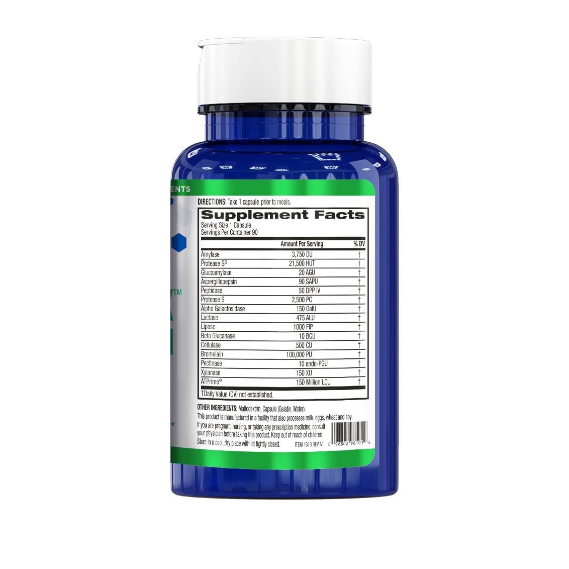 BioTrust AbsorbMax Broad Spectrum Digestive Enzyme Blend, Gluten Free, Non GMO, Digestive Support for Nutrient Digestion, Absorption and Periodic - OmniHealth US