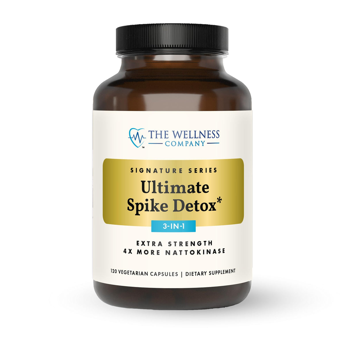 The Wellness Company Ultimate Spike Detox – Dr. McCullough Designed - 3-in-1 Nattokinase, Turmeric, & Bromelain Extra Strength - OmniHealth US