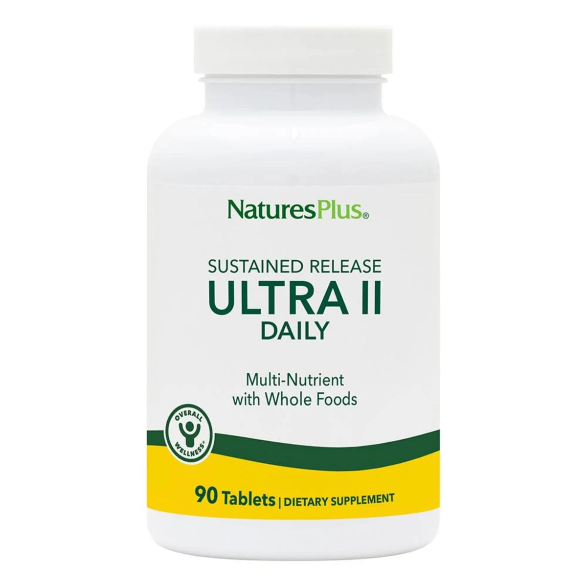 NaturesPlus Ultra II Daily - 90 Tablets - Multivitamin with Whole Foods for Overall Well-Being - Supports Energy & Immune Health NaturesPlus
