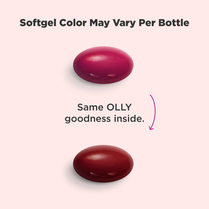 OLLY Ultra Women's Multi Softgels, Overall Health and Immune Support, Omega-3s, Iron, Vitamins A, D, C, E, B12, Daily Multivitamin, 30 Day Supply - 60 Count - OmniHealth US