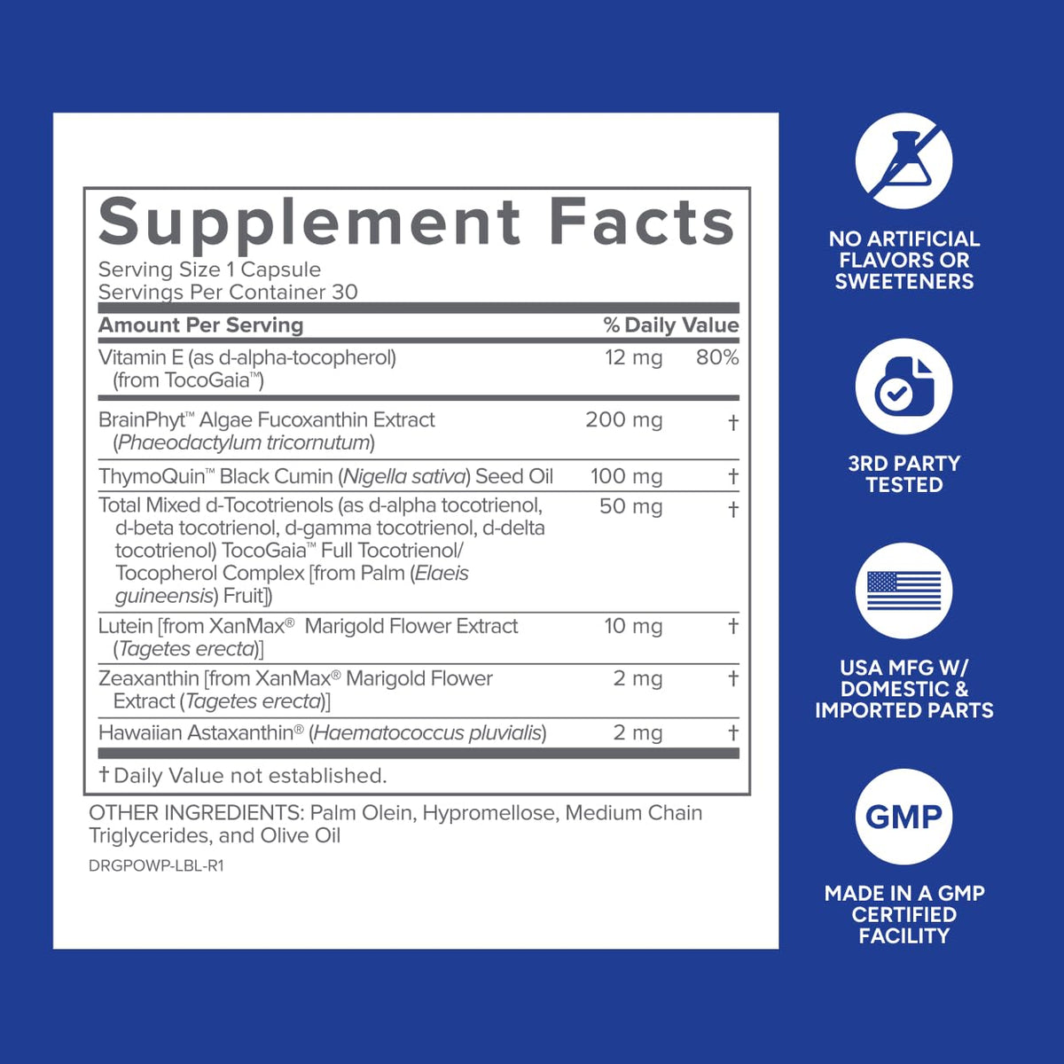 Gundry MD Power Phenols Brain Health Supplement for Cognition, Focus, Motivation, Productivity, and Energy - (30 Servings) - OmniHealth US